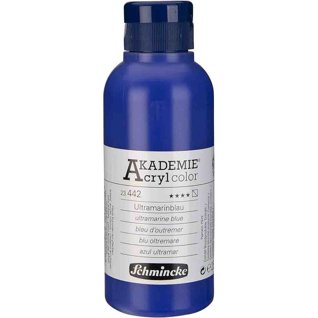 SCHMINCKE  AKADEMIE ACRYLIC COLOUR  250ML ultramarine blue