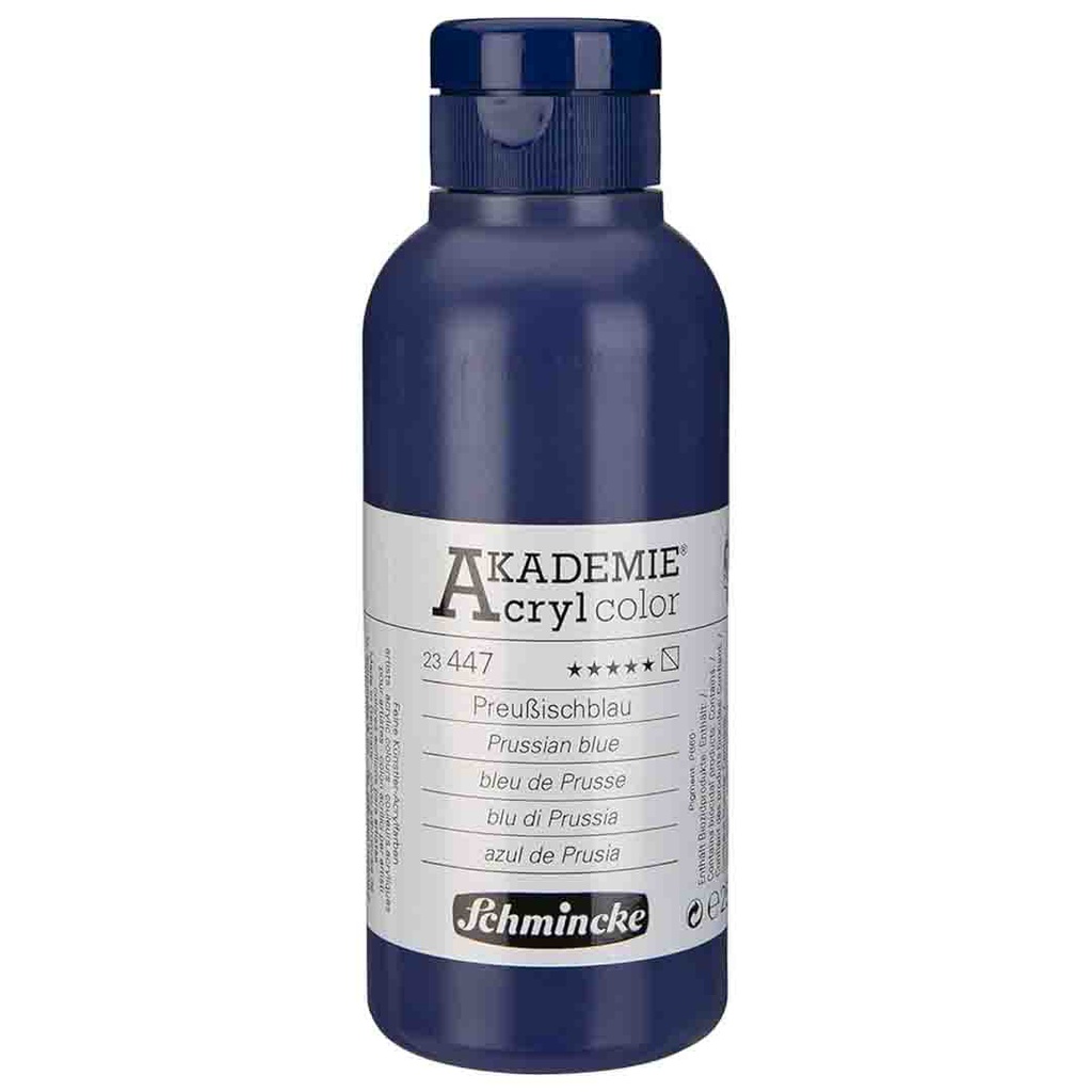 SCHMINCKE  AKADEMIE ACRYLIC COLOUR  250ML Prussian blue