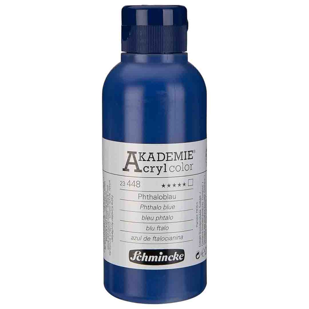 SCHMINCKE  AKADEMIE ACRYLIC COLOUR  250ML Phthalo blue