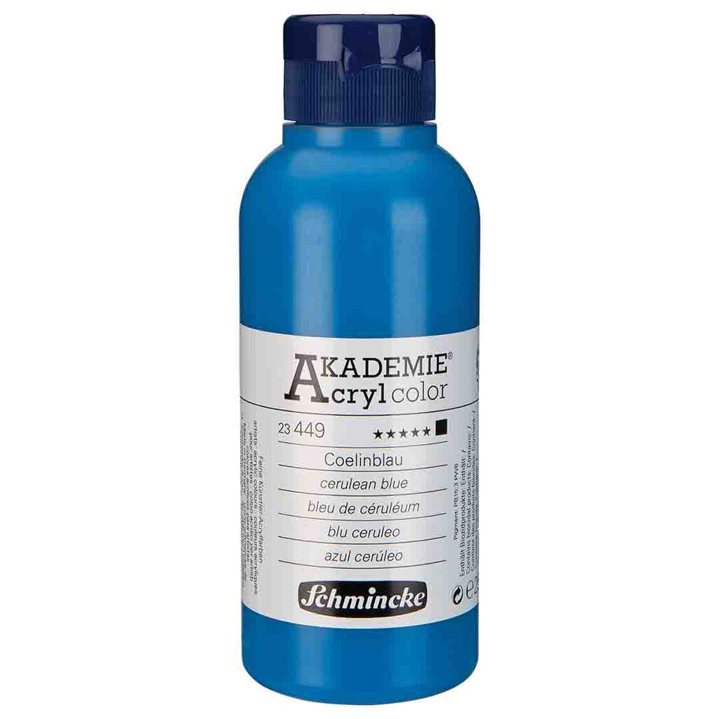 SCHMINCKE  AKADEMIE ACRYLIC COLOUR  250ML cerulean blue