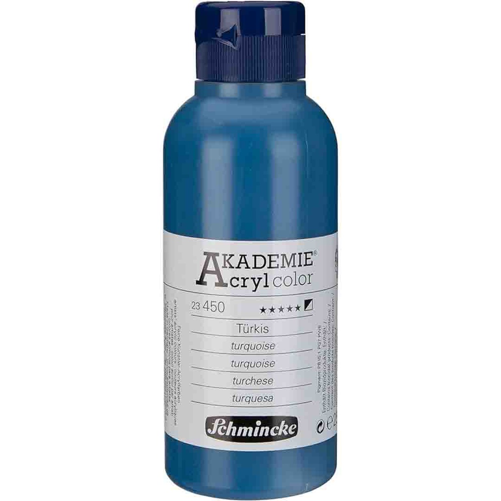 SCHMINCKE  AKADEMIE ACRYLIC COLOUR  250ML turquoise