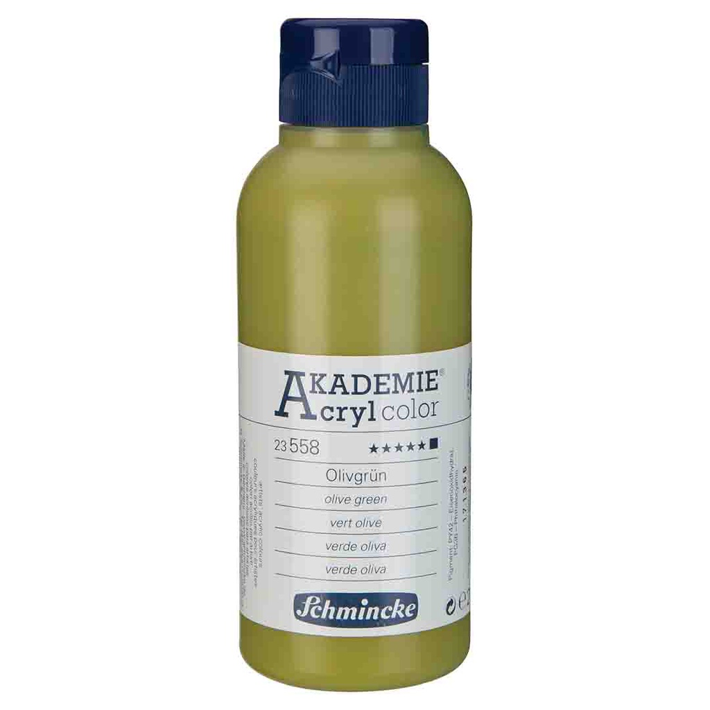 SCHMINCKE  AKADEMIE ACRYLIC COLOUR  250ML olive green