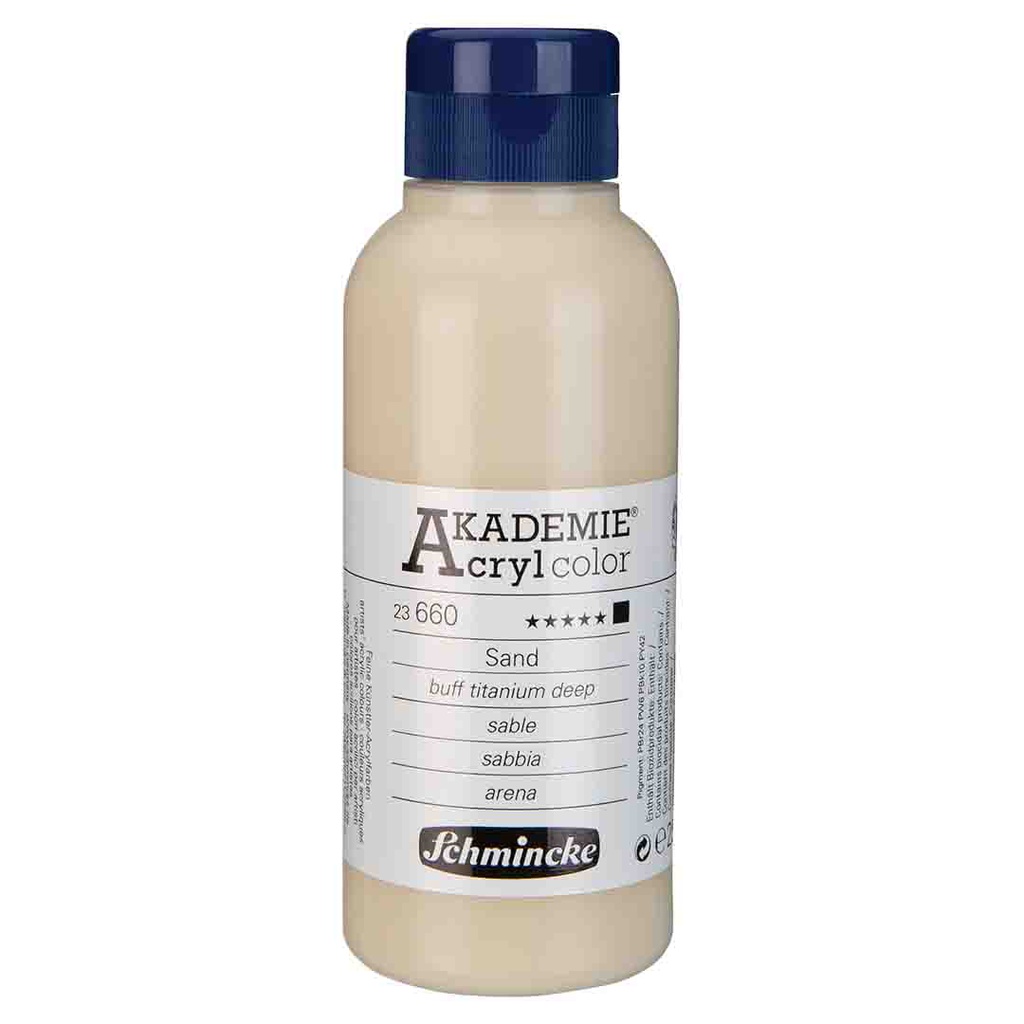 SCHMINCKE  AKADEMIE ACRYLIC COLOUR  250ML buff titanium deep