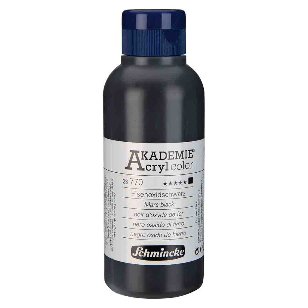 SCHMINCKE  AKADEMIE ACRYLIC COLOUR  250ML Mars black