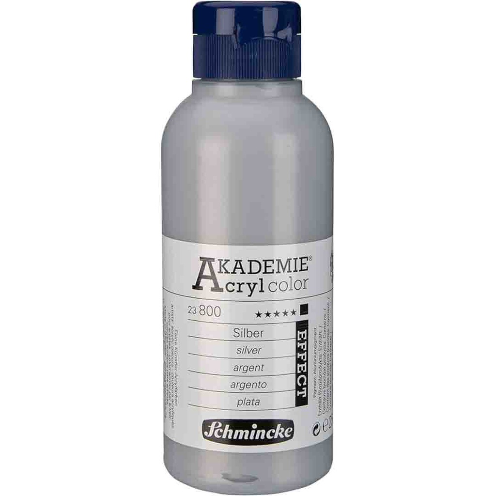 SCHMINCKE  AKADEMIE ACRYLIC COLOUR  250ML silver