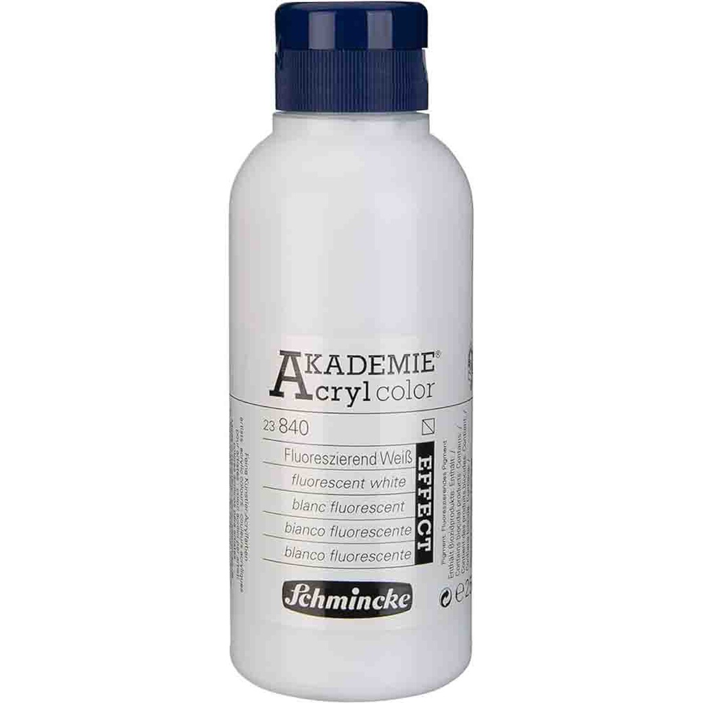 SCHMINCKE  AKADEMIE ACRYLIC COLOUR  250ML fluorescent white