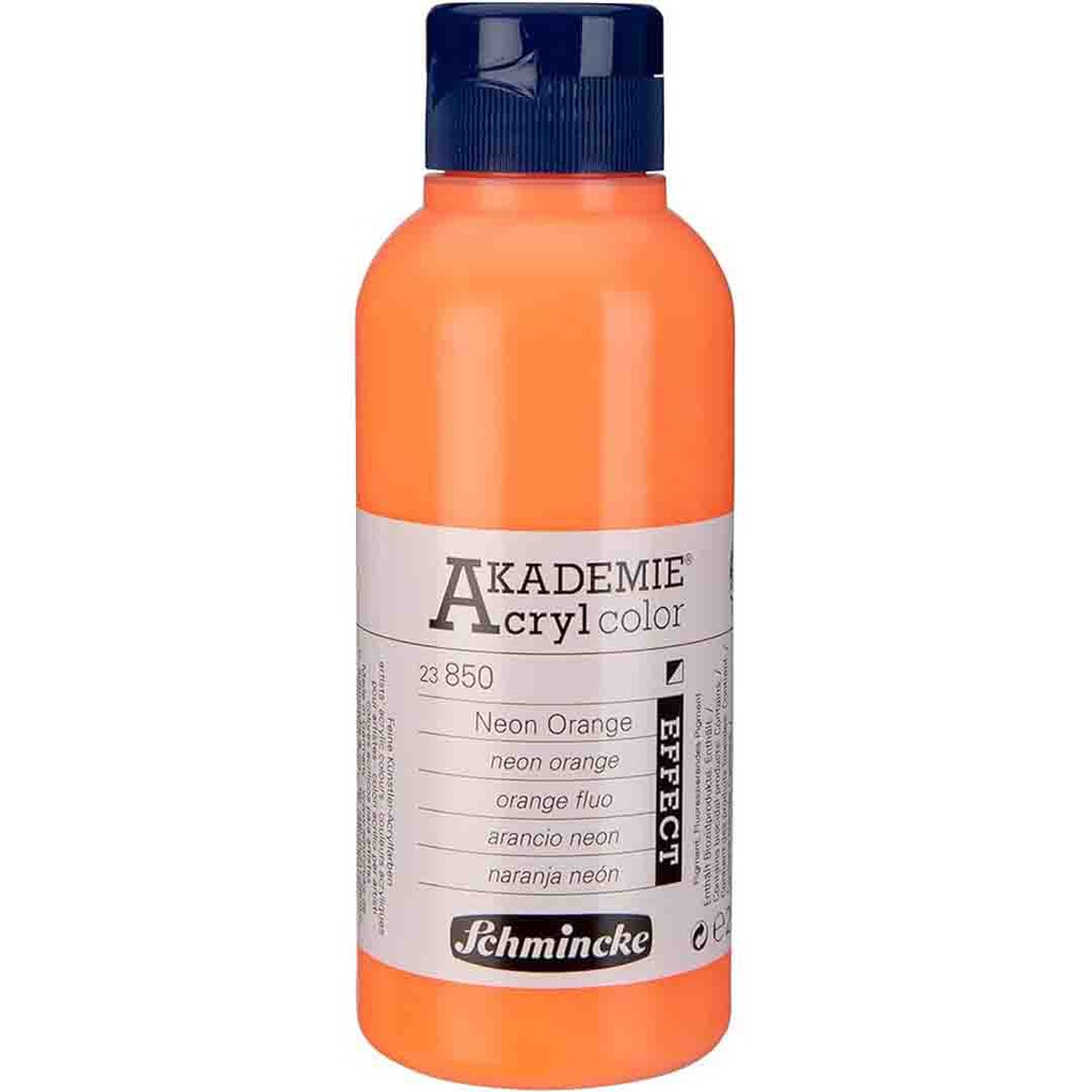 SCHMINCKE  AKADEMIE ACRYLIC COLOUR  250ML neon orange