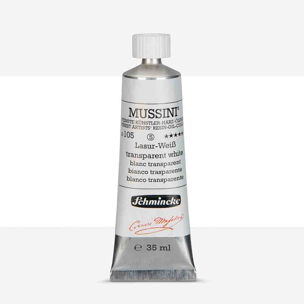 SCHMINCKE  MUSSINI 35ML OIL COLOUR  transparent white