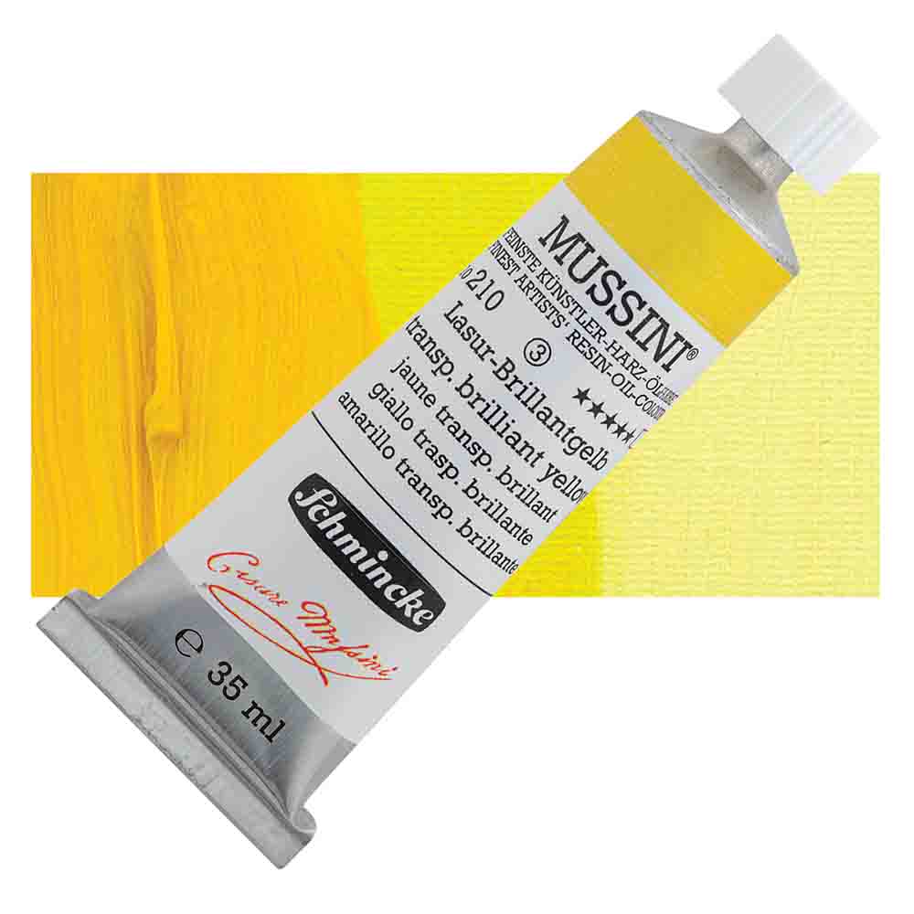 SCHMINCKE  MUSSINI 35ML OIL COLOUR  Transparent Brilliant Yellow