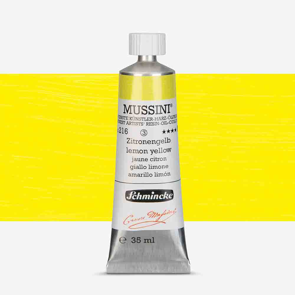 SCHMINCKE  MUSSINI 35ML OIL COLOUR  lemon yellow