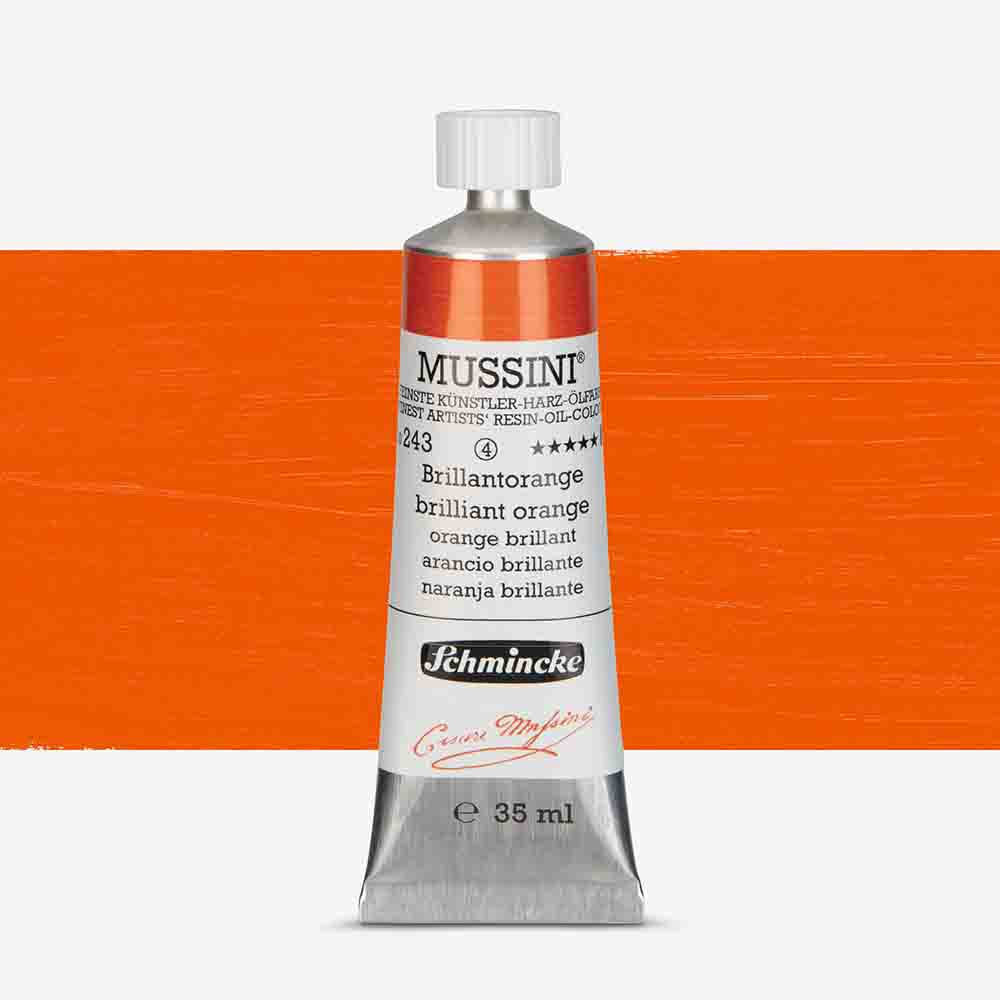 SCHMINCKE  MUSSINI 35ML OIL COLOUR  chrome orange hue