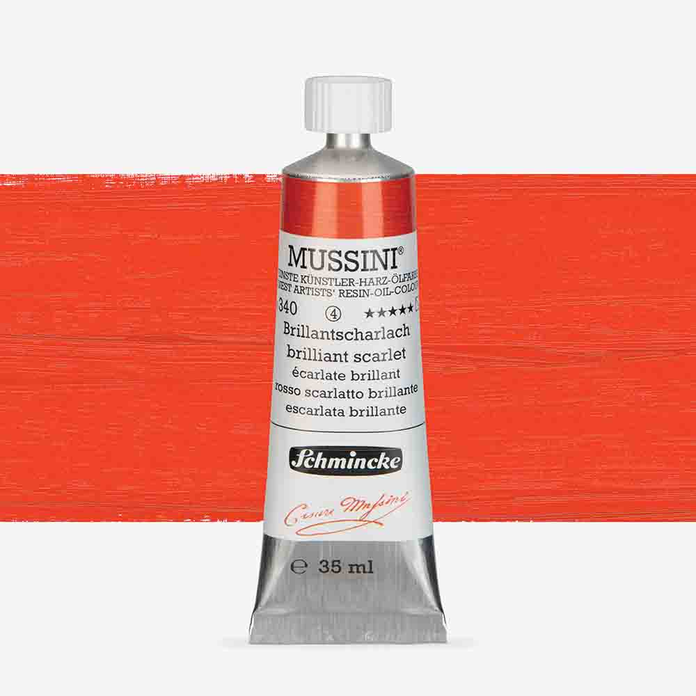 SCHMINCKE  MUSSINI 35ML OIL COLOUR  brilliant scarlet