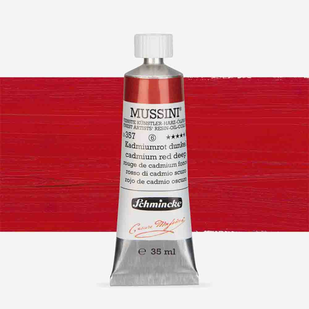 SCHMINCKE  MUSSINI 35ML OIL COLOUR  cadmium red deep