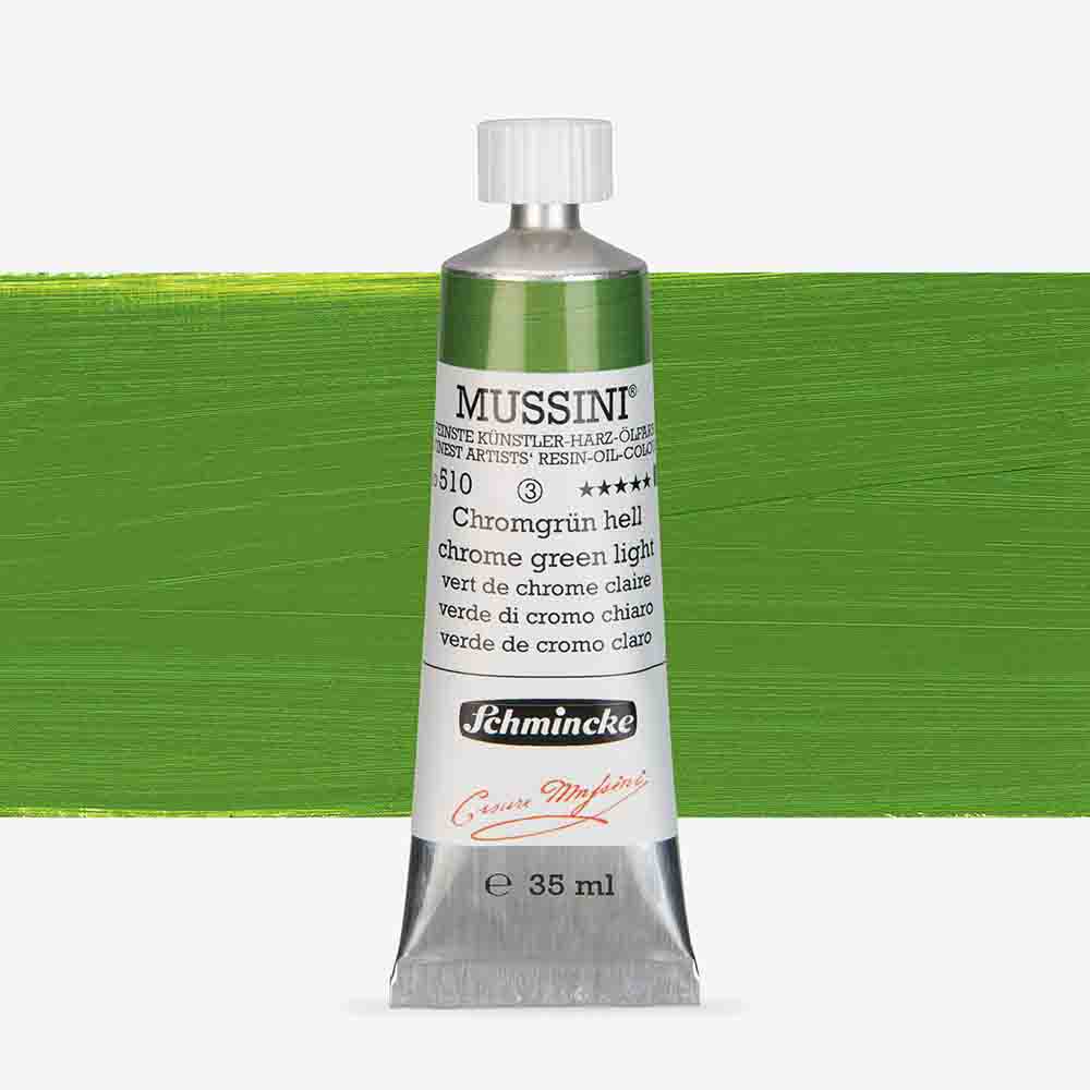 SCHMINCKE  MUSSINI 35ML OIL COLOUR  chrome green light