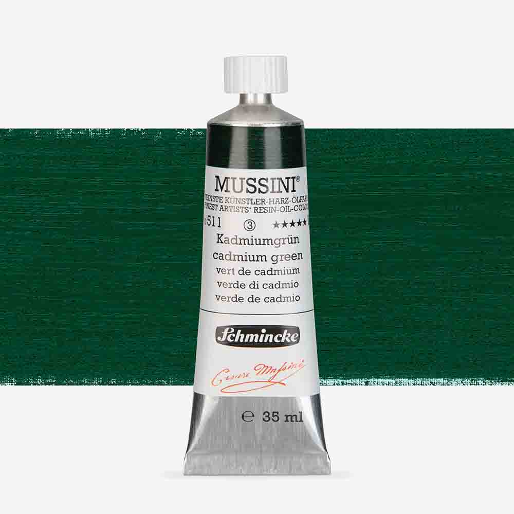 SCHMINCKE  MUSSINI 35ML OIL COLOUR  cadmium green