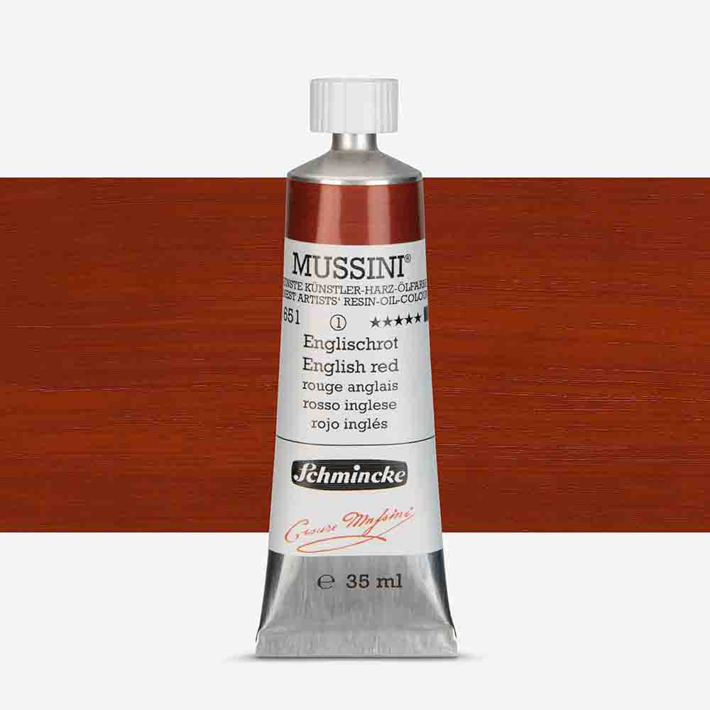 SCHMINCKE  MUSSINI 35ML OIL COLOUR  english red 