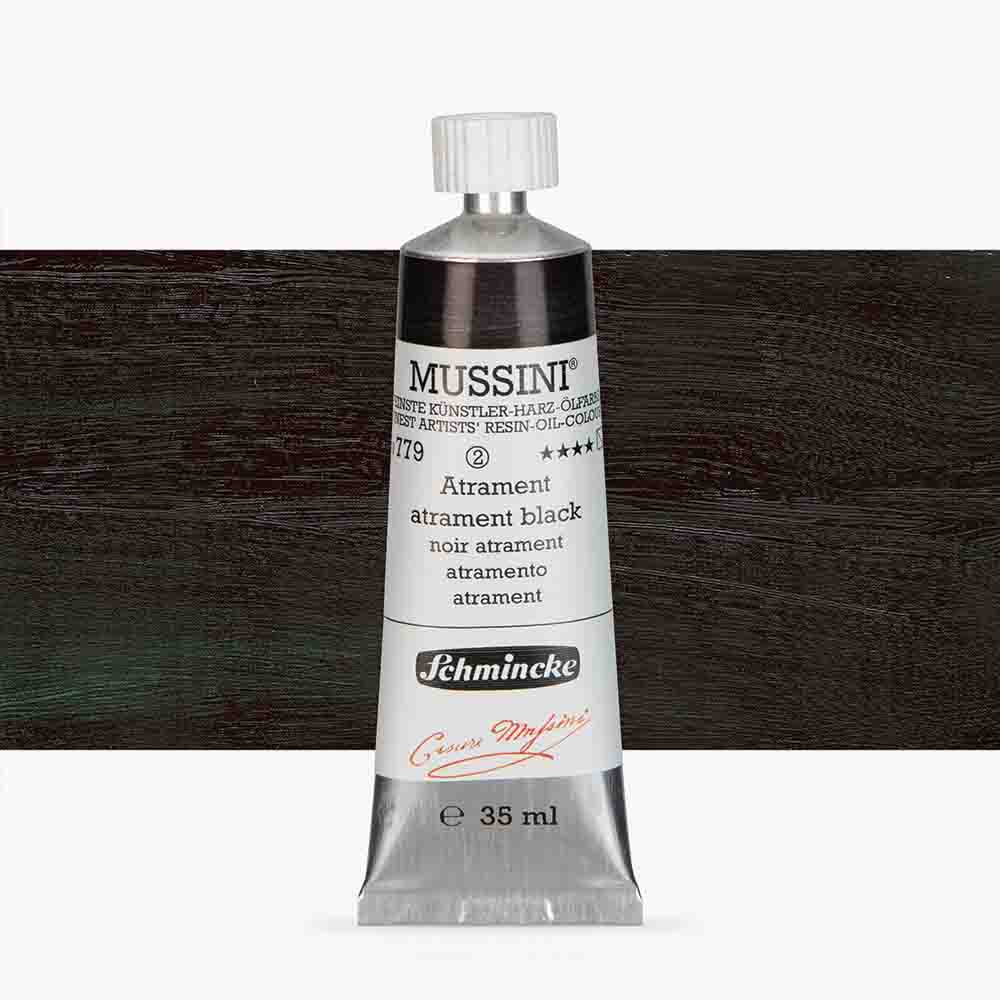 SCHMINCKE  MUSSINI 35ML OIL COLOUR  atrament black