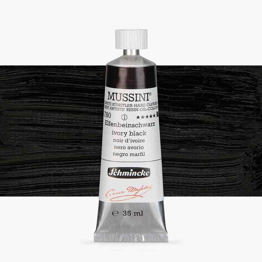 SCHMINCKE  MUSSINI 35ML OIL COLOUR  ivory black