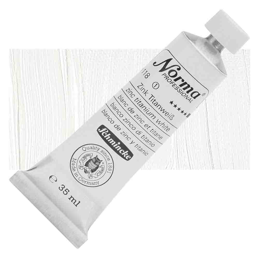 SCHMINCKE  Norma Proffessional OIL COLOUR 35ML zinc titanium white