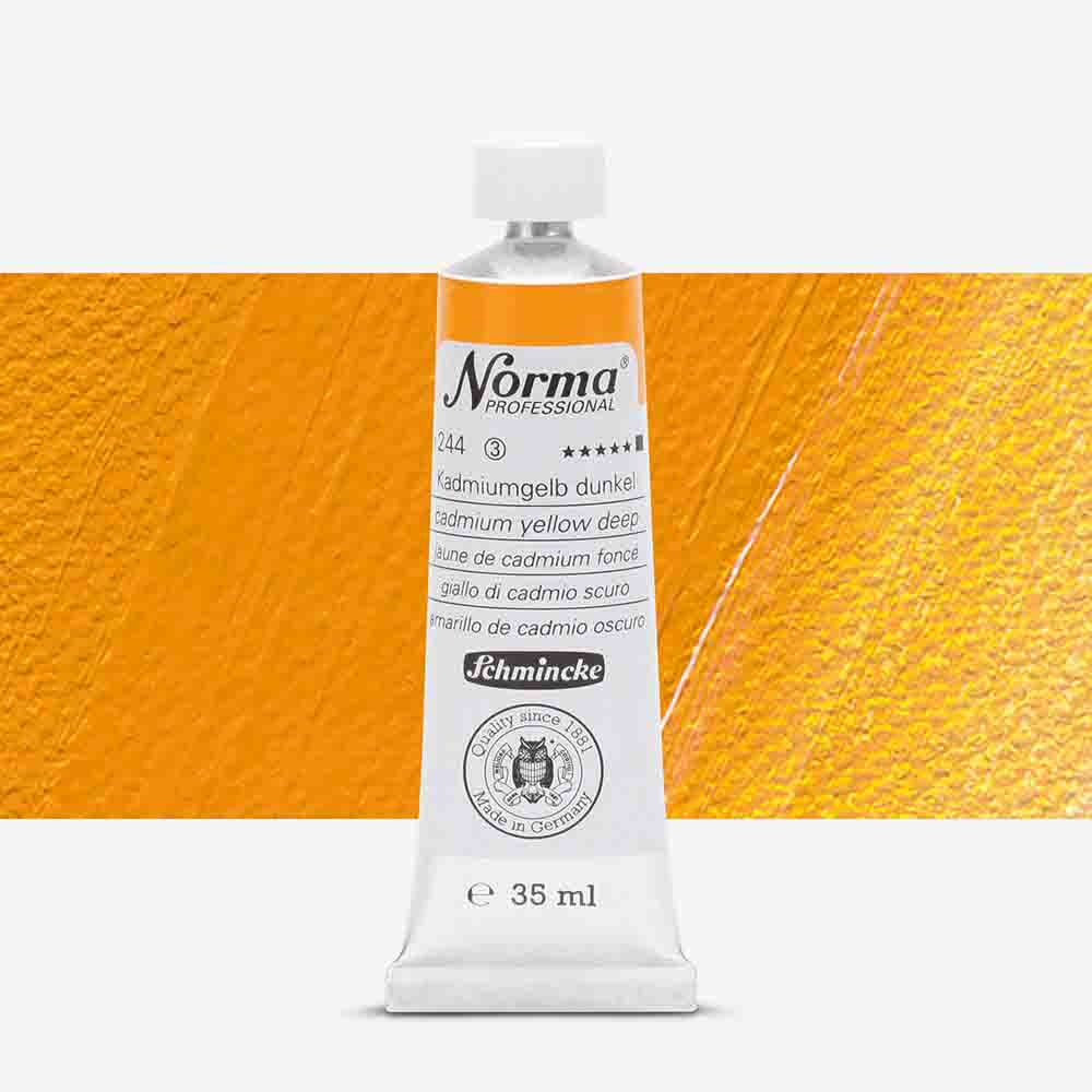 SCHMINCKE  Norma Proffessional OIL COLOUR 35ML cadmium yellow deep