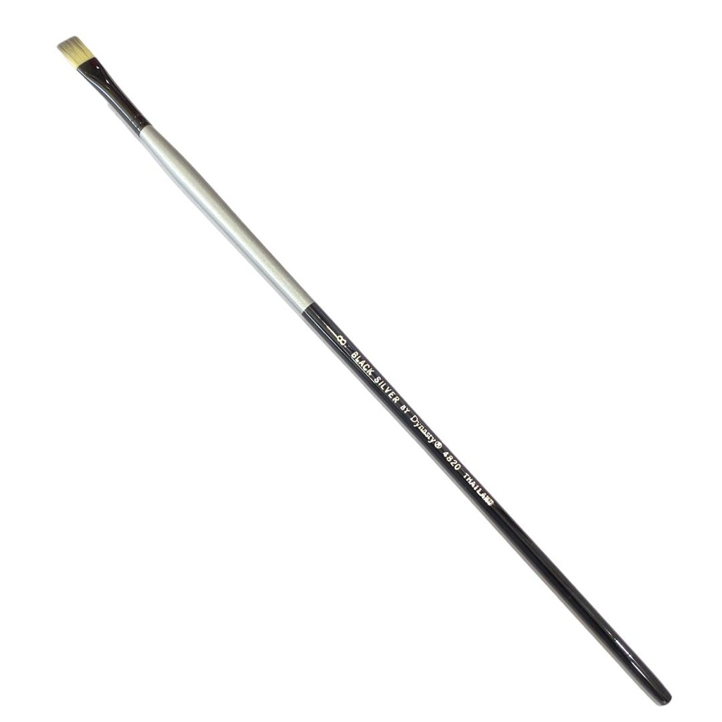 Bright Black Silver® Long Handle 8