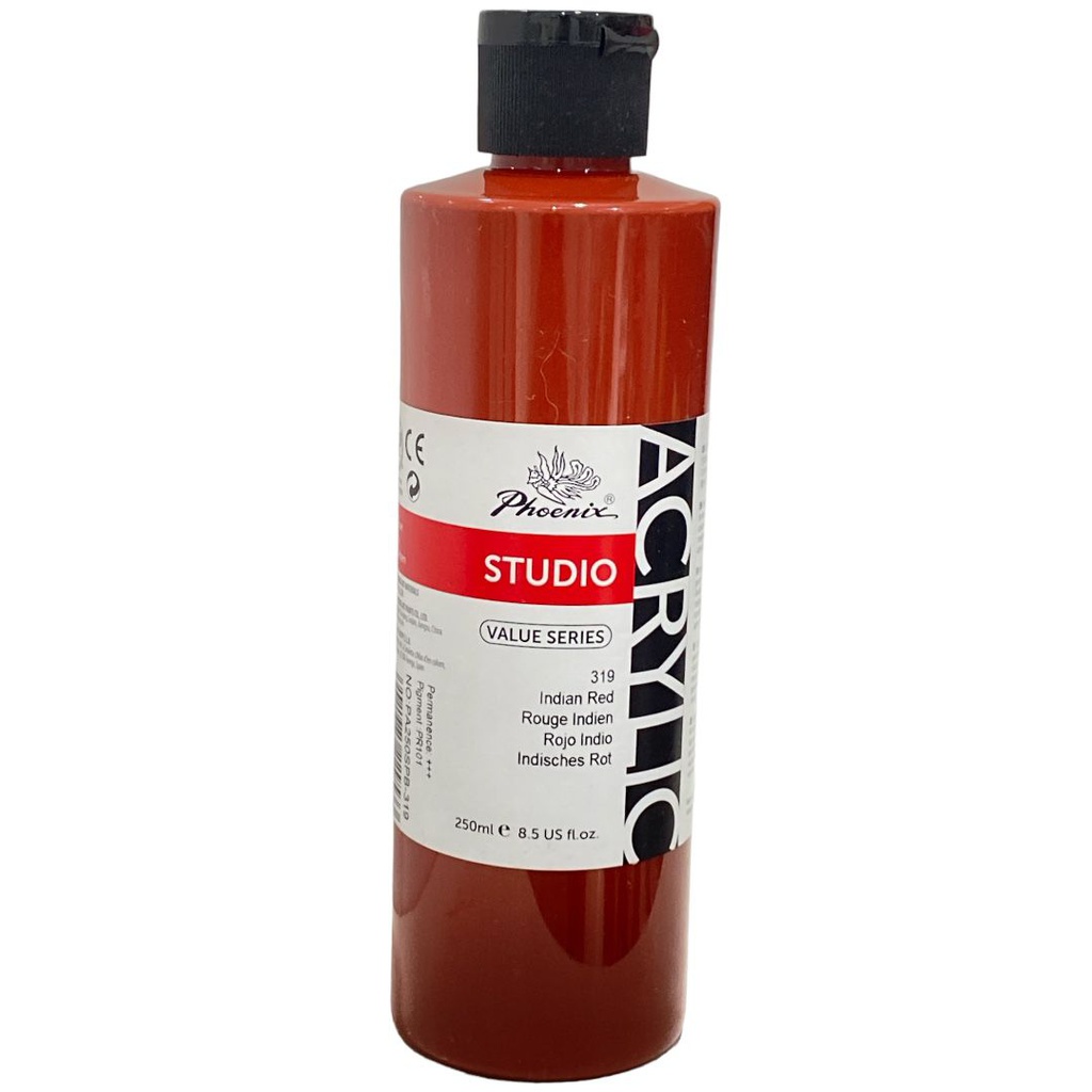 PHOENIX Acrylic Color Value Series 250ML Bottle Indian Red 319