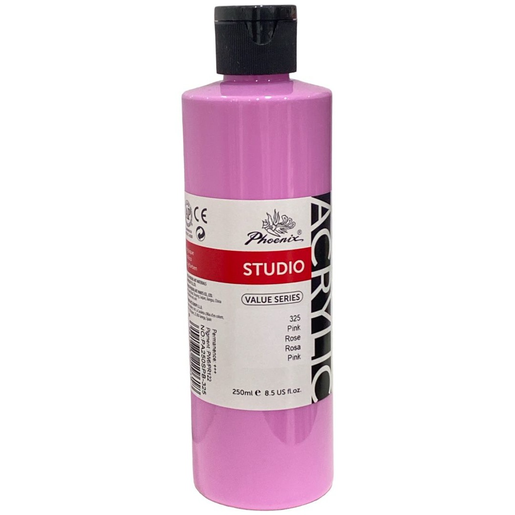 PHOENIX Acrylic Color Value Series 250ML Bottle Pink 325
