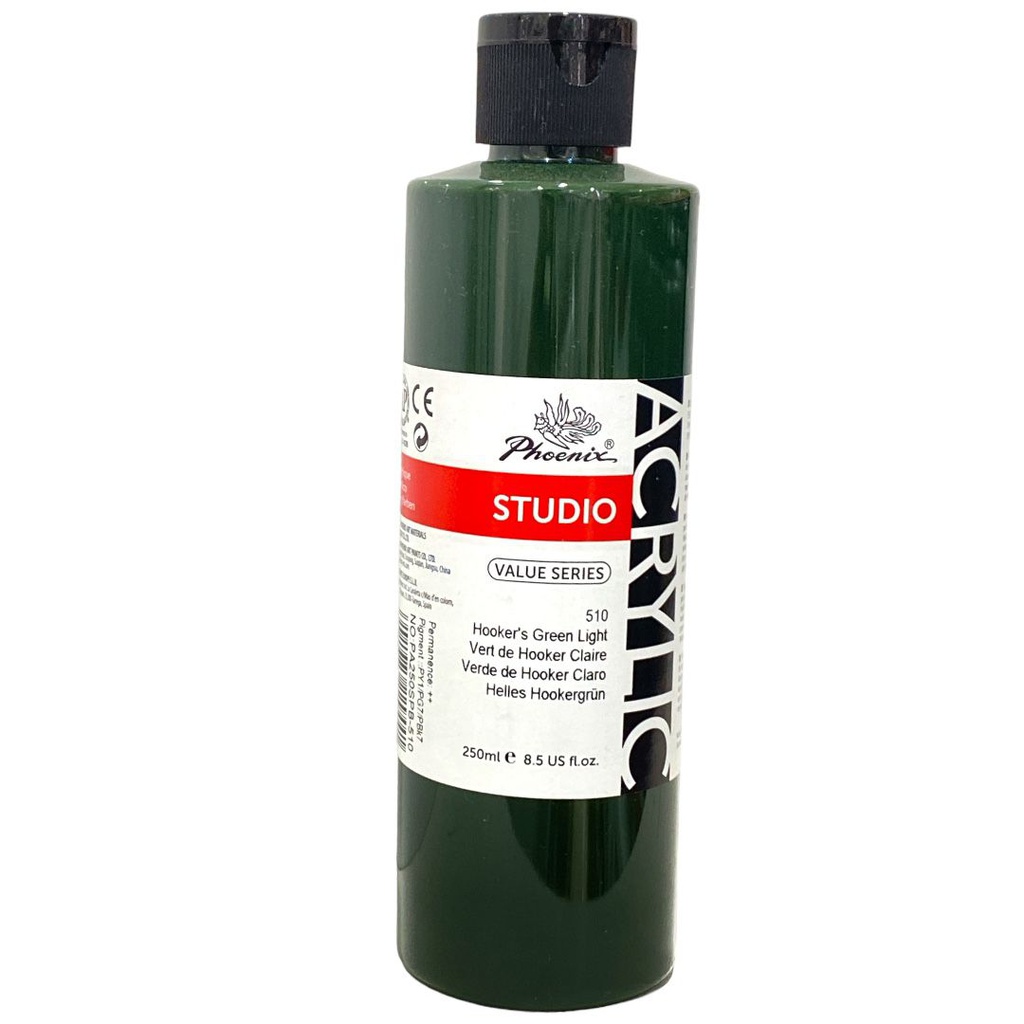 PHOENIX Acrylic Color Value Series 250ML Bottle Hookers Green Light 510