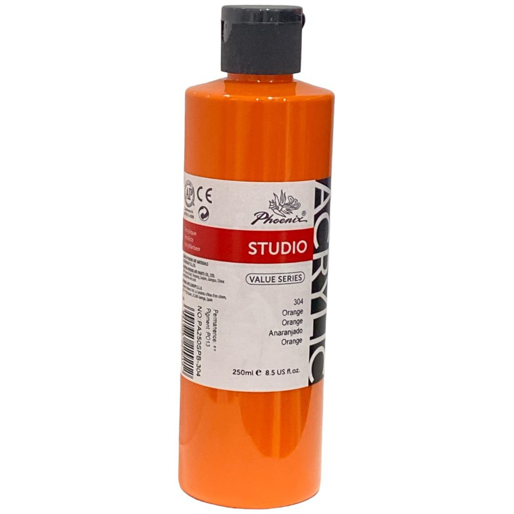PHOENIX Acrylic Color Value Series 250ML Bottle Orange 304
