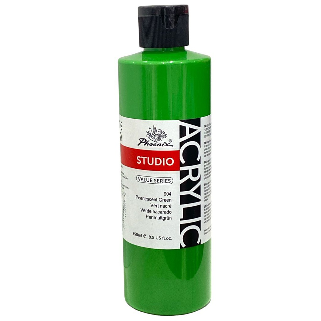 PHOENIX Acrylic Color Value Series 250ML Bottle Peariescent Green 904