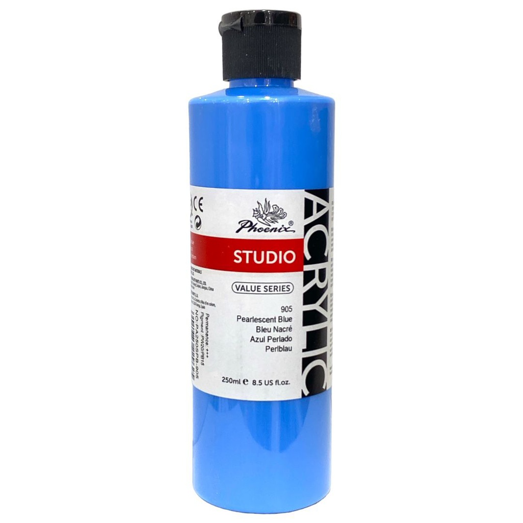 PHOENIX Acrylic Color Value Series 250ML Bottle Peariescent Blue 905