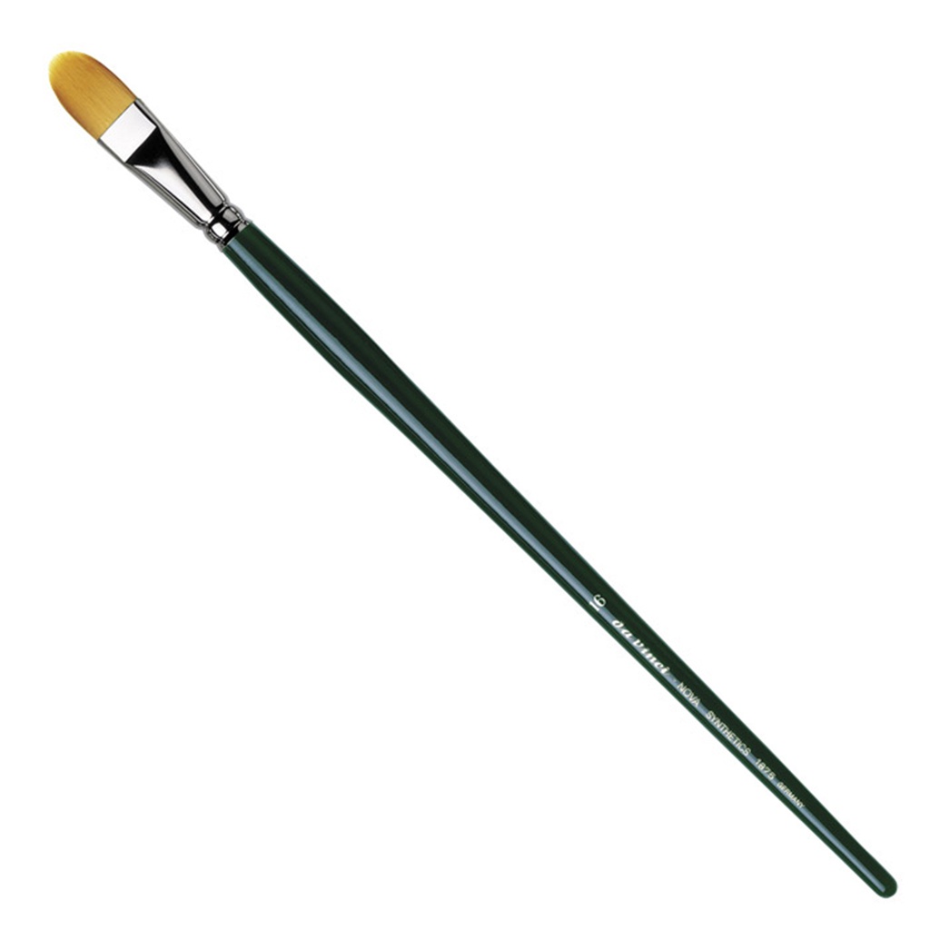 NOVA FILBERT  BRUSH golden synthetic hair