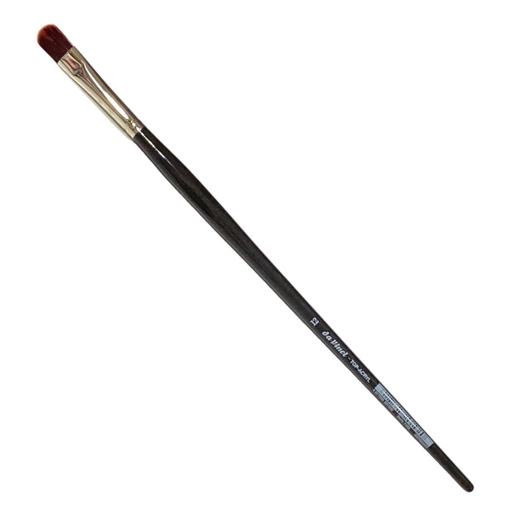 TOP-ACRYL SYNTHETIC BRUSH filberts,red-brown fibres