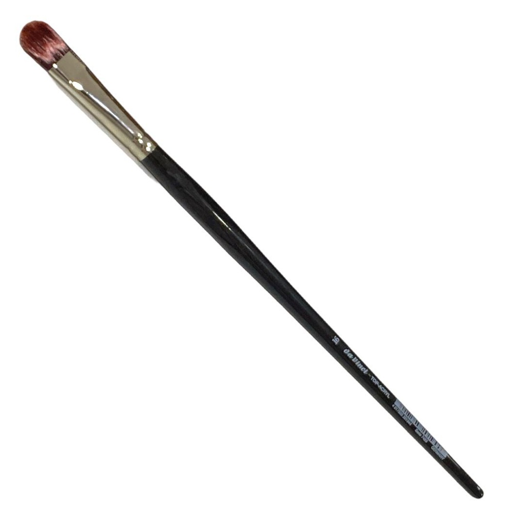 TOP-ACRYL SYNTHETIC BRUSH filberts,red-brown fibres