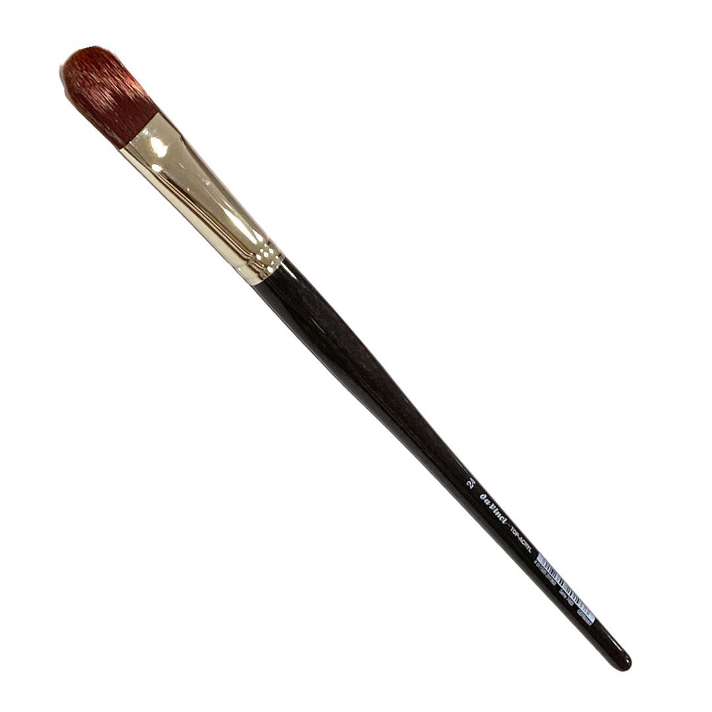 TOP-ACRYL SYNTHETIC BRUSH filberts,red-brown fibres