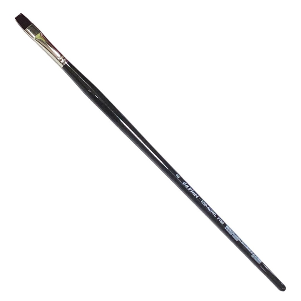 TOP-ACRYL BRUSH Flat anthr. esagonal handle