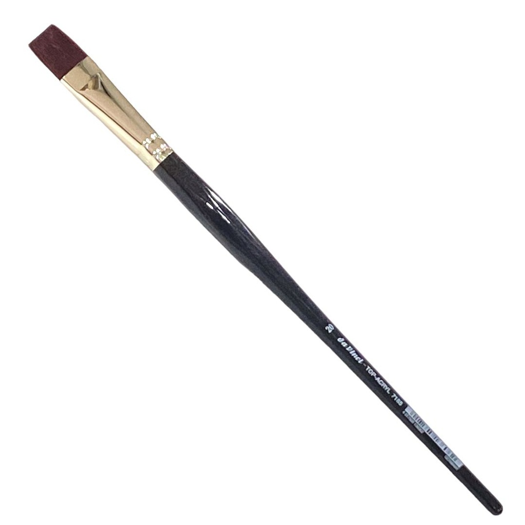 TOP-ACRYL BRUSH Flat anthr. esagonal handle