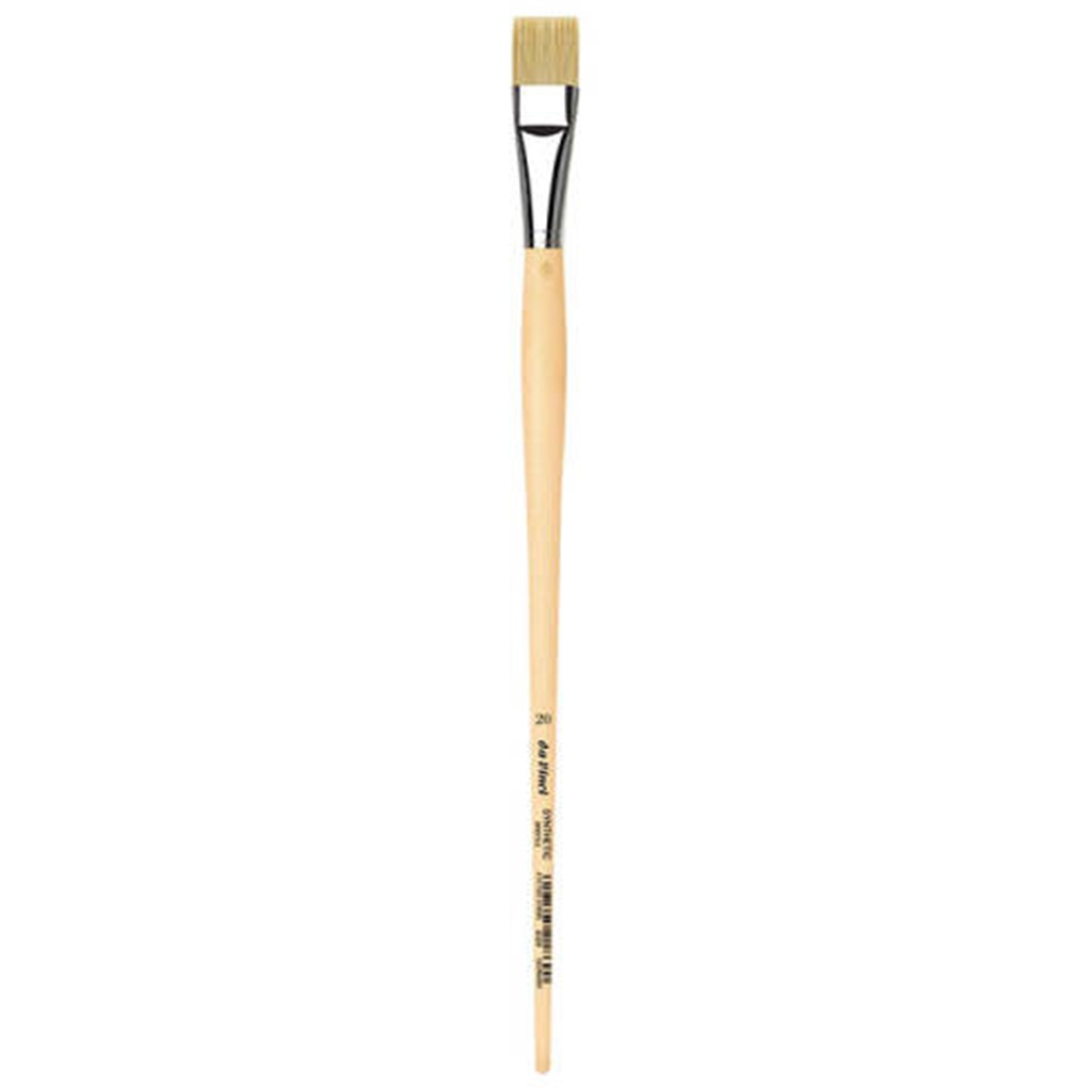 SYNTHETIC BRISTLE for oil and acrylic, long plainwood handles