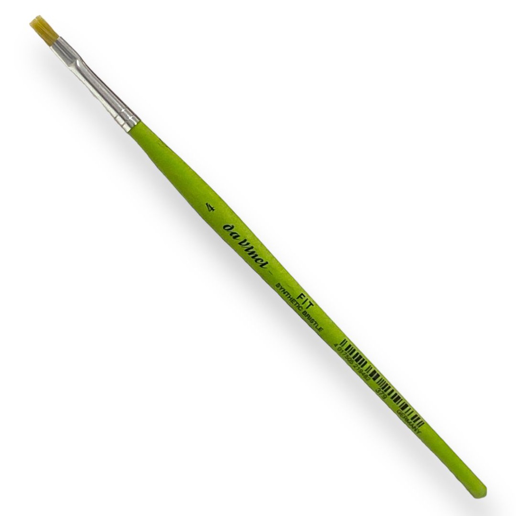 DA VINCI FIT SYNTHETICS FLAT BRUSH SYNTHETIC BRISTLE - SERIES 379 / 4