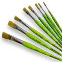 DA VINCI FIT SYNTHETICS FLAT BRUSH SYNTHETIC BRISTLE - SERIES 379 / 8