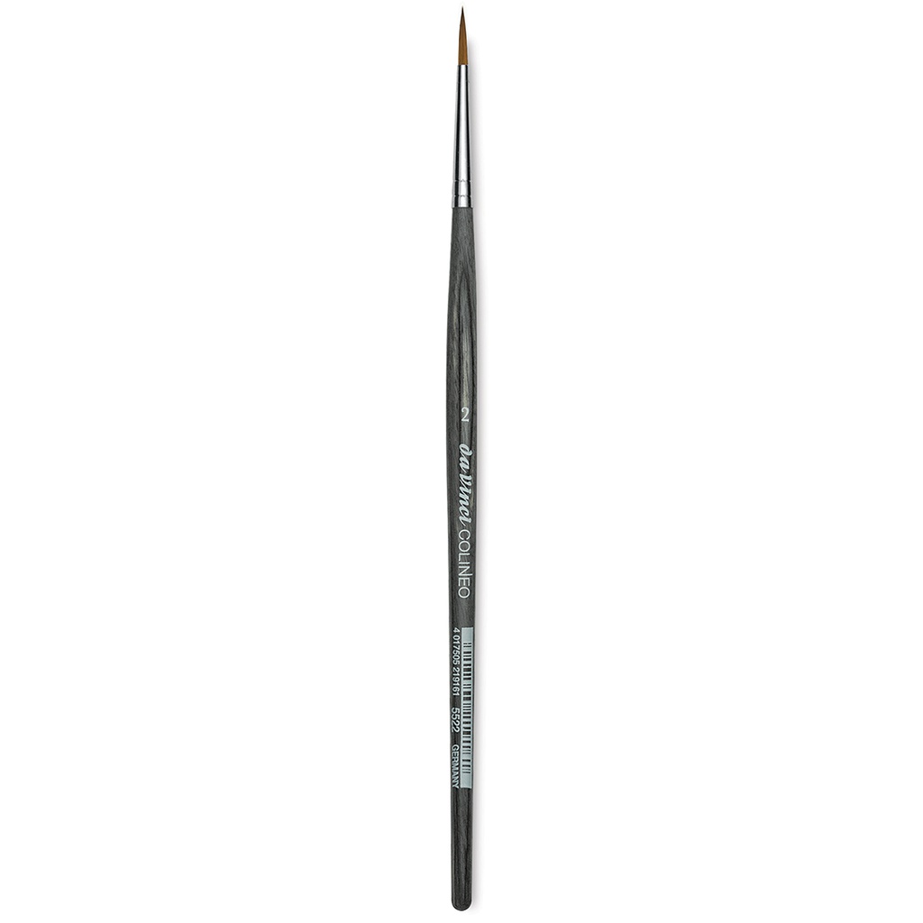 Da Vinci Colineo Synthetic Kolinsky Sable Brush - Round, Size 2 Short Handle