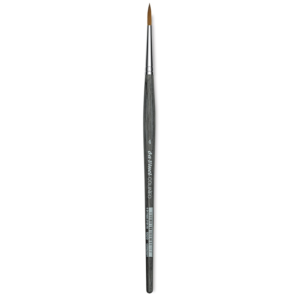 Da Vinci Colineo Synthetic Kolinsky Sable Brush - Round, Size 4 Short Handle