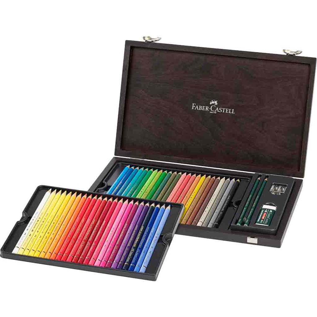 FABER-CASTEL Colour Pencil Polychromos Wood Case of 48 Cls