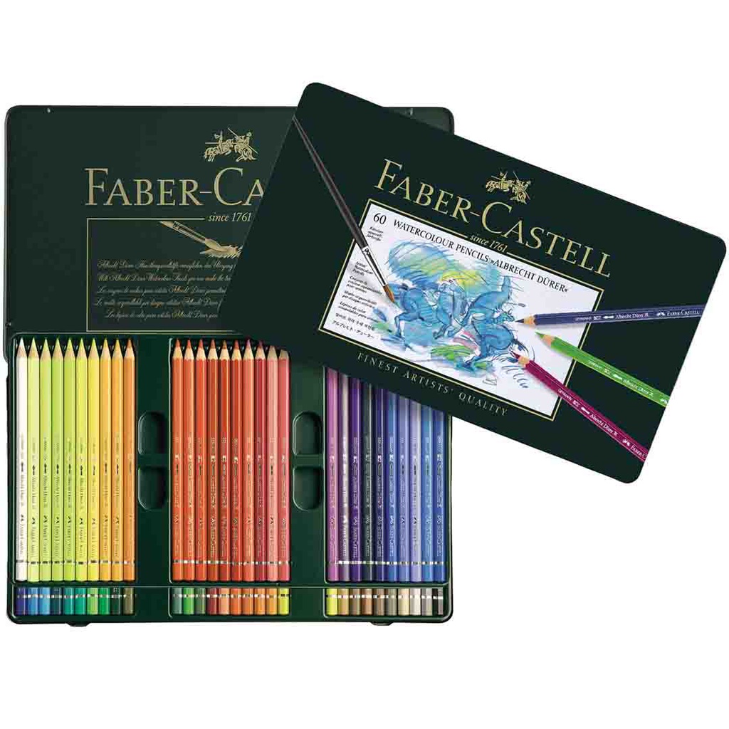 FABER-CASTEL Watercolour pencil  tin of 60