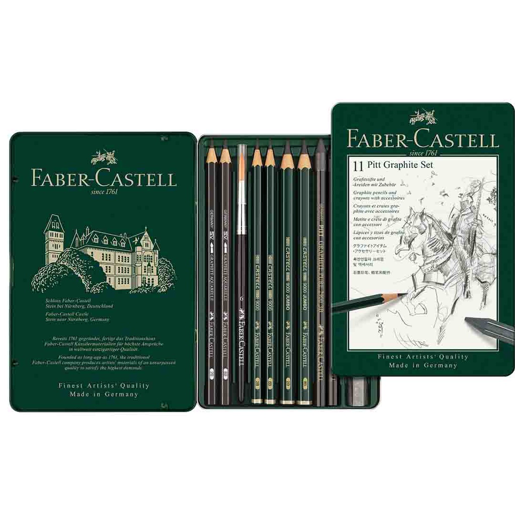 FABER-CASTEL Set Pitt Graphite Tin Small