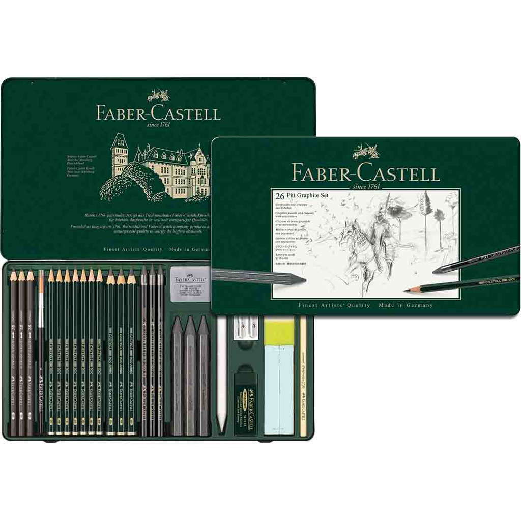 FABER-CASTEL Set Pitt Graphite Tin Big