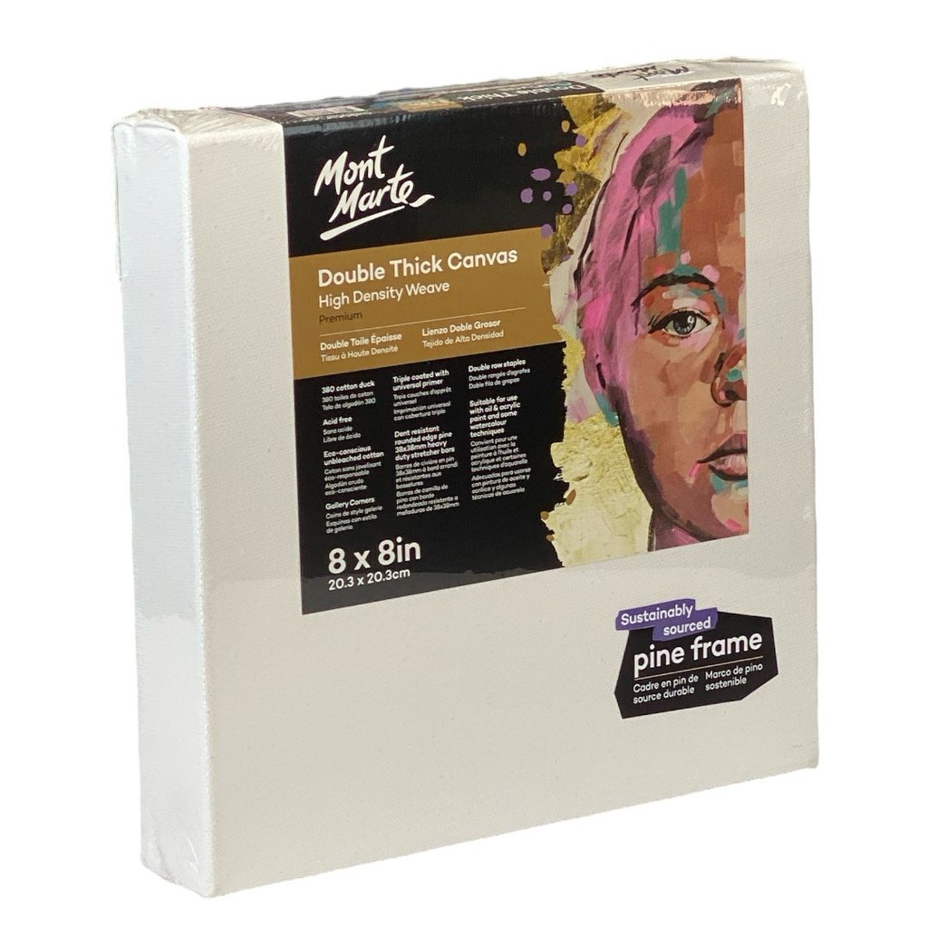 Mont Marte Canvas Pine Frame DT 20.3x20.3cm