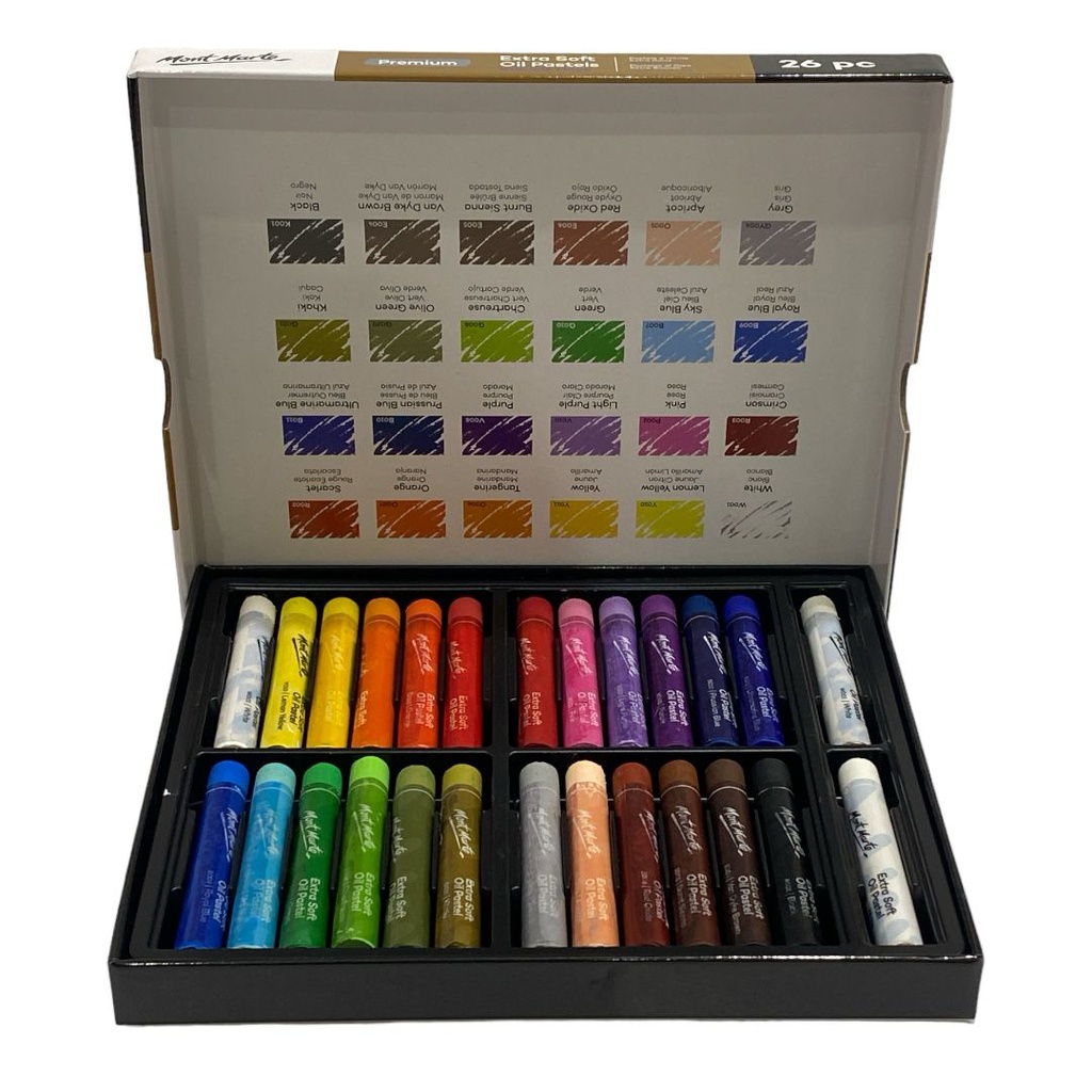 Mont Marte Extra Soft Oil Pastels Vibrant Hue 26pc