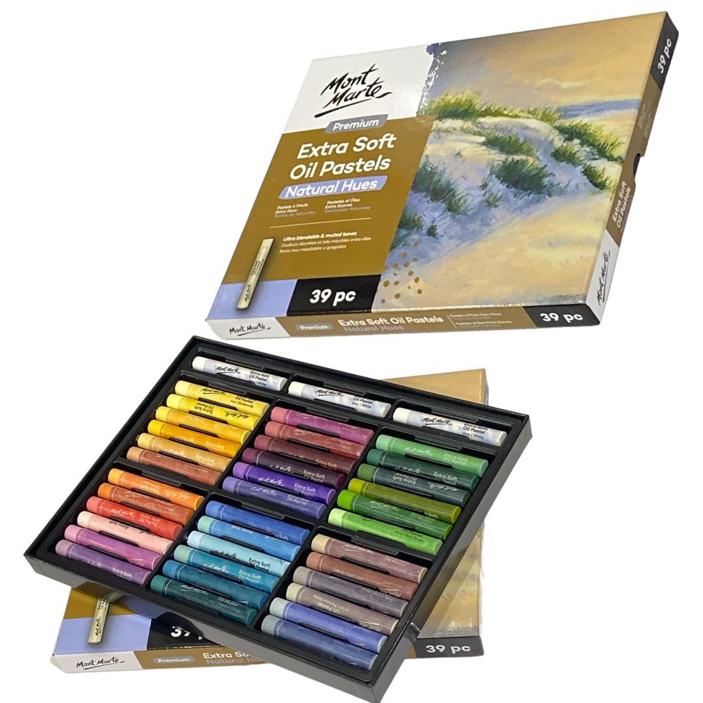 Mont Marte Extra Soft Oil Pastels Natural Hue 39pc