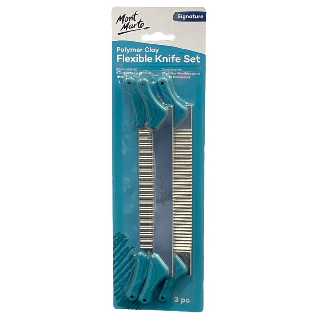 Mont Marte Flexible Polymer Clay Blades 3pc